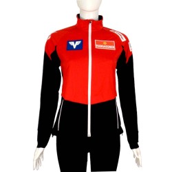 Kvinners jakke Löffler Team Austria Gore-Tex Infinium WS Light rød-svart